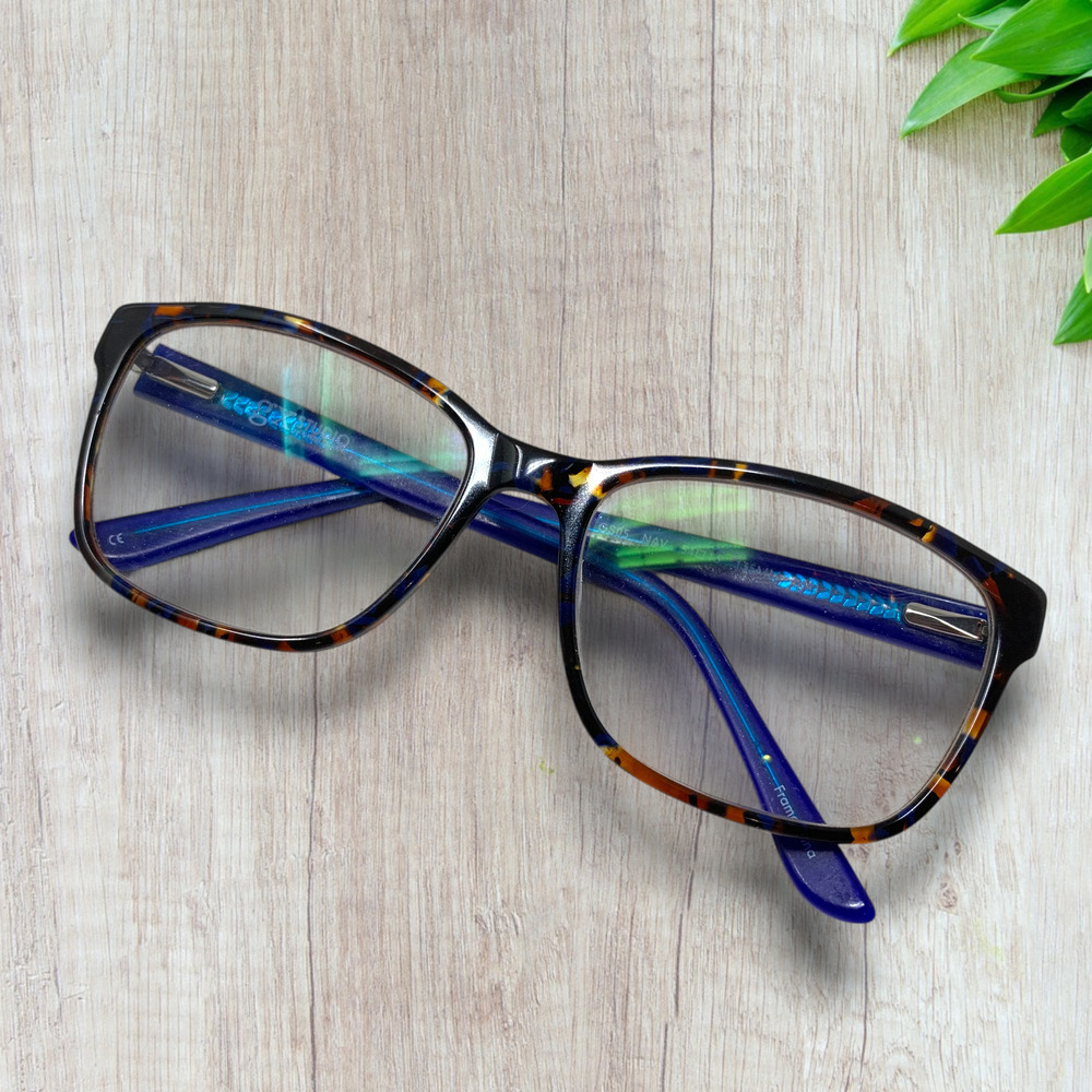 Gwen Stefani x gx Studio Eyeglasses Frames Only GS05 Navy/Green/Tort 54-16-135mm